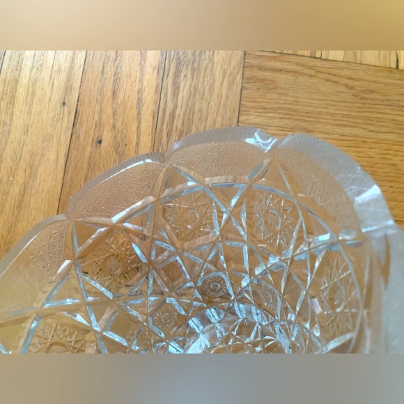 Vintage Bohemian Crystal Bowl - 7 inches - Picture 13 of 13